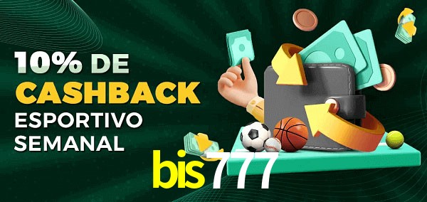 10% de bônus de cashback na bis777